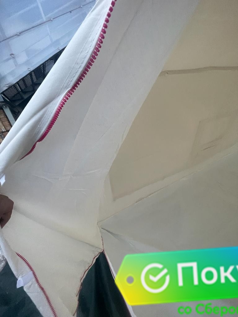 Палатка Гарнизон-7 белого цвета с полом Палатка Гарнизон-7 белого цвета с полом